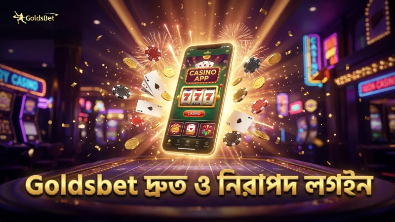 Goldsbet প্ল্যাটফর্মে দ্রুত লগইনের মাধ্যমে খেলা শুরু করা যায়।