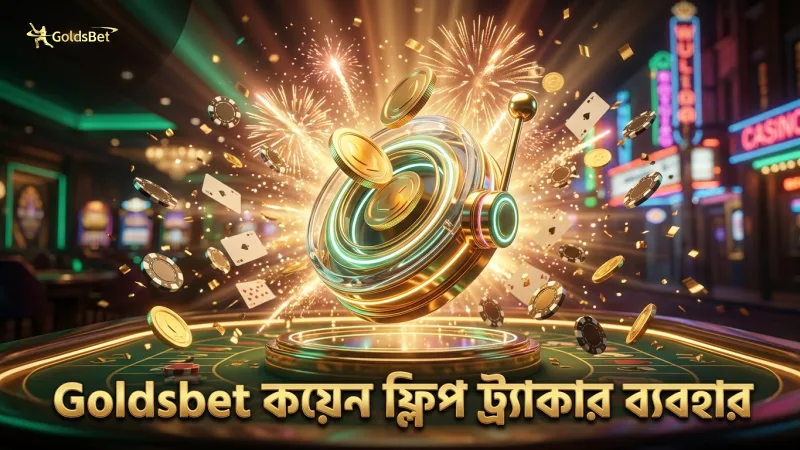 কয়েন ফ্লিপ বোনাস রাউন্ডে ট্র্যাকার ব্যবহারের সহজ প্রক্রিয়া Goldsbet-এ।
