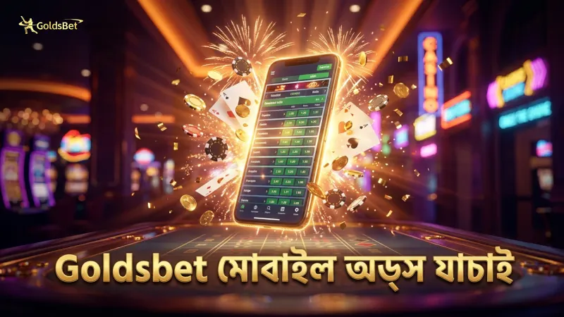 Goldsbet-এ ফুটবল ম্যাচ অডস মোবাইল থেকে সহজে যাচাই করা যায়