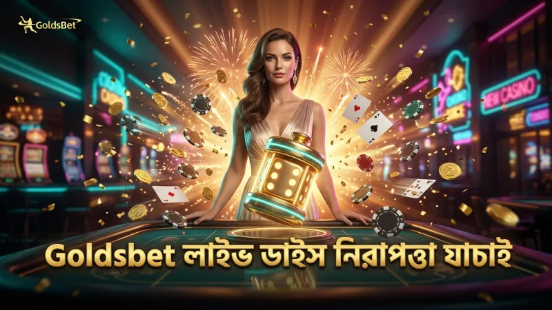লাইভ ডাইস র্যান্ডমনেস যাচাই করে Goldsbet নিরাপত্তা নিশ্চিত করে