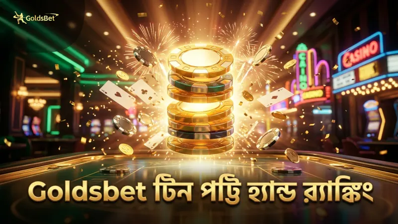 টিন পট্টির হ্যান্ড র‍্যাঙ্কিং বুঝে বাজি রাখুন Goldsbet-এ চেষ্টা করে দেখুন