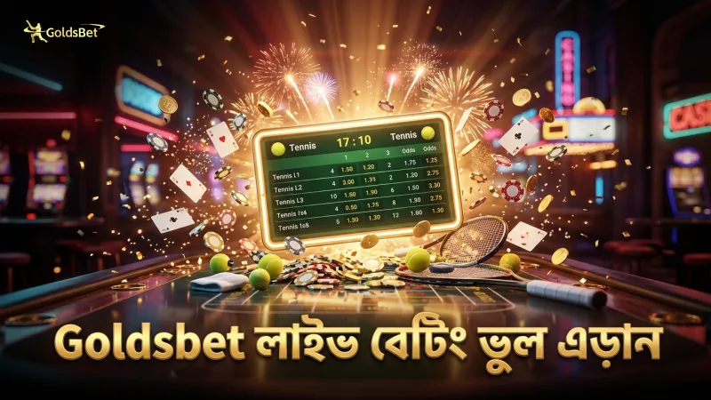 লাইভ মোমেন্টাম ট্র্যাক করে বেট করার সময় ভুল এড়িয়ে চলুন Goldsbet-এ